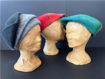 Creations of 2 students and Vrouw Wolle